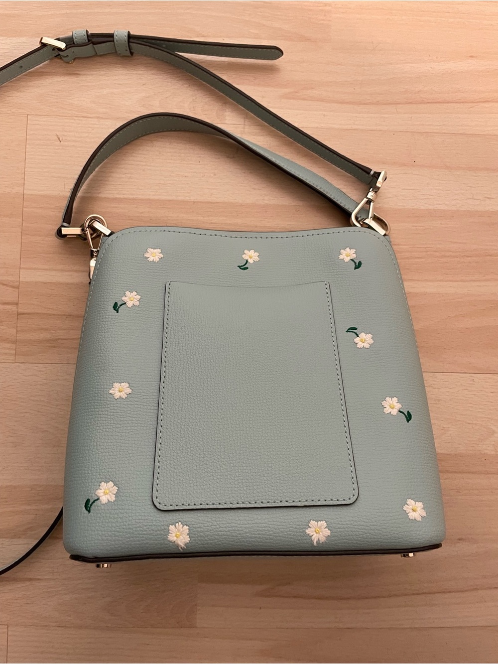 EXCELLENT Kate Spade Daisy Blue Bucket Tote - Crossbody and Small Handle - Picture 2 of 16